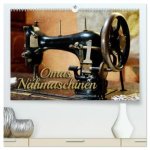 Omas Nähmaschinen (hochwertiger Premium Wandkalender 2026 DIN A2 quer), Kunstdruck in Hochglanz