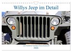 Willys Jeep im Detail vom Frankfurter Taxifahrer Petrus Bodenstaff (Wandkalender 2026 DIN A4 quer), CALVENDO Monatskalender