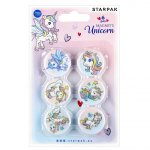 Magnesy kolorowe 6szt 30 mm. Unicorn
