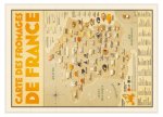 Carte des fromages de France
