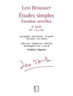 LEO BROUWER : ETUDES SIMPLES - ESTUDIOS SENCILLOS (SERIE 4) NOS. 16-20 - POUR GUITARE