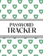 XL Large Print Password Tracker (Lock Shield Green)