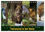 Tierspuren in der Natur (Tischkalender 2026 DIN A5 quer), CALVENDO Monatskalender