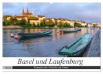 Basel und Laufenburg - Romantische Altstädte am Rhein (Wandkalender 2026 DIN A2 quer), CALVENDO Monatskalender