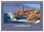 Leuchttürme - Wegweiser an der bretonischen Küste (Tischkalender 2026 DIN A5 quer), CALVENDO Monatskalender
