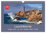 Leuchttürme - Wegweiser an der bretonischen Küste (Wandkalender 2026 DIN A4 quer), CALVENDO Monatskalender