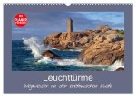 Leuchttürme - Wegweiser an der bretonischen Küste (Wandkalender 2026 DIN A3 quer), CALVENDO Monatskalender