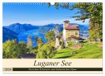 Luganer See - Zwischen Schweizer und Italienischen Alpen (Wandkalender 2026 DIN A3 quer), CALVENDO Monatskalender