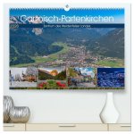 Garmisch-Partenkirchen - Zentrum des Werdenfelser Landes (hochwertiger Premium Wandkalender 2026 DIN A2 quer), Kunstdruck in Hochglanz