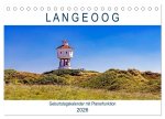 Langeoog Geburtstagskalender (Tischkalender 2026 DIN A5 quer), CALVENDO Monatskalender