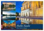 Halle-Saale - Meine Stadt im Spiegel (Wandkalender 2026 DIN A2 quer), CALVENDO Monatskalender