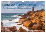 Côte de Granit Rose - Ein Küstenbereich in der Bretagne (Wandkalender 2026 DIN A3 quer), CALVENDO Monatskalender