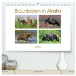 Braunbären in Alaska (hochwertiger Premium Wandkalender 2026 DIN A2 quer), Kunstdruck in Hochglanz