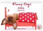 Funny Dogs (Tischkalender 2026 DIN A5 quer), CALVENDO Monatskalender