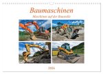 Baumaschinen - Maschinen auf der Baustelle (Wandkalender 2026 DIN A3 quer), CALVENDO Monatskalender