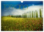 Toskana - spür den Sommer (Wandkalender 2026 DIN A4 quer), CALVENDO Monatskalender