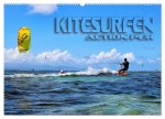 Kitesurfen - Action pur (Wandkalender 2026 DIN A2 quer), CALVENDO Monatskalender