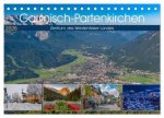 Garmisch-Partenkirchen - Zentrum des Werdenfelser Landes (Tischkalender 2026 DIN A5 quer), CALVENDO Monatskalender