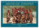 Abenteuer Äthiopien (Tischkalender 2026 DIN A5 quer), CALVENDO Monatskalender