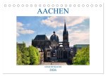 Aachen - Ansichtssache (Tischkalender 2026 DIN A5 quer), CALVENDO Monatskalender