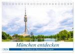 München entdecken - Die Schönheit der Bayerischen Metropole (Tischkalender 2026 DIN A5 quer), CALVENDO Monatskalender