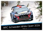 WRC Schweden White Open 2026 (Wandkalender 2026 DIN A4 quer), CALVENDO Monatskalender
