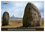 Granitwelten im Waldviertel (Tischkalender 2026 DIN A5 quer), CALVENDO Monatskalender