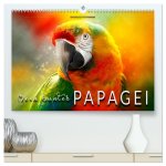 Mein bunter Papagei (hochwertiger Premium Wandkalender 2026 DIN A2 quer), Kunstdruck in Hochglanz