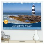 Sehnsucht Wales - Collagen eines Landes (hochwertiger Premium Wandkalender 2026 DIN A2 quer), Kunstdruck in Hochglanz