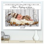 Aller Anfang ist klein - Babykalender mit Noah (hochwertiger Premium Wandkalender 2026 DIN A2 quer), Kunstdruck in Hochglanz