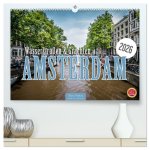 Amsterdam - Wasserstraßen und Grachten (hochwertiger Premium Wandkalender 2026 DIN A2 quer), Kunstdruck in Hochglanz