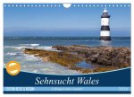 Sehnsucht Wales - Collagen eines Landes (Wandkalender 2026 DIN A4 quer), CALVENDO Monatskalender