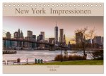 New York Impressionen 2026 (Tischkalender 2026 DIN A5 quer), CALVENDO Monatskalender
