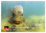 Tauchrevier Deutschland - Der Hecht (Esox lucius) (Tischkalender 2026 DIN A5 quer), CALVENDO Monatskalender