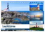 Leuchttürme - Maritime Leuchtfeuer an den Küsten (Tischkalender 2026 DIN A5 quer), CALVENDO Monatskalender