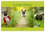Lustige Möpse aus der Hundeknipserei (Tischkalender 2026 DIN A5 quer), CALVENDO Monatskalender