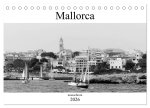 Mallorca monochrom (Tischkalender 2026 DIN A5 quer), CALVENDO Monatskalender