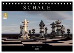 SCHACH - Spiel der Könige (Tischkalender 2026 DIN A5 quer), CALVENDO Monatskalender
