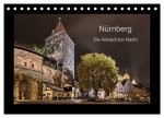 Nürnberg - Die Altstadt bei Nacht (Tischkalender 2026 DIN A5 quer), CALVENDO Monatskalender