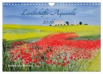 Landschafts-Aquarelle 2026 Roswita Ilona Baumann (Wandkalender 2026 DIN A4 quer), CALVENDO Monatskalender