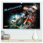 Motocross - extrem cool (hochwertiger Premium Wandkalender 2026 DIN A2 quer), Kunstdruck in Hochglanz