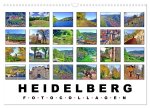 Heidelberg Fotocollagen (Wandkalender 2026 DIN A3 quer), CALVENDO Monatskalender