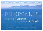Peloponnes, Griechisches Urgestein von grandioser Schönheit. Die Regionen Argolis, Korinthia und Attika (Tischkalender 2026 DIN A5 quer), CALVENDO Mon
