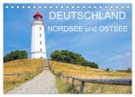 Deutschland- Nordsee und Ostsee (Tischkalender 2026 DIN A5 quer), CALVENDO Monatskalender