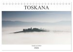 Toskana - Inseln im Nebel (Tischkalender 2026 DIN A5 quer), CALVENDO Monatskalender