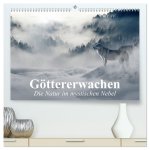 Göttererwachen. Die Natur im mystischen Nebel (hochwertiger Premium Wandkalender 2026 DIN A2 quer), Kunstdruck in Hochglanz