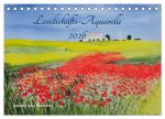 Landschafts-Aquarelle 2026 Roswita Ilona Baumann (Tischkalender 2026 DIN A5 quer), CALVENDO Monatskalender