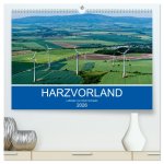 Harzvorland Luftbilder 2026 (hochwertiger Premium Wandkalender 2026 DIN A2 quer), Kunstdruck in Hochglanz