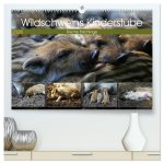 Wildschweins Kinderstube - Freche Frischlinge (hochwertiger Premium Wandkalender 2026 DIN A2 quer), Kunstdruck in Hochglanz