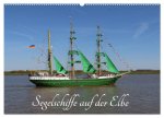 Segelschiffe auf der Elbe (Wandkalender 2026 DIN A2 quer), CALVENDO Monatskalender